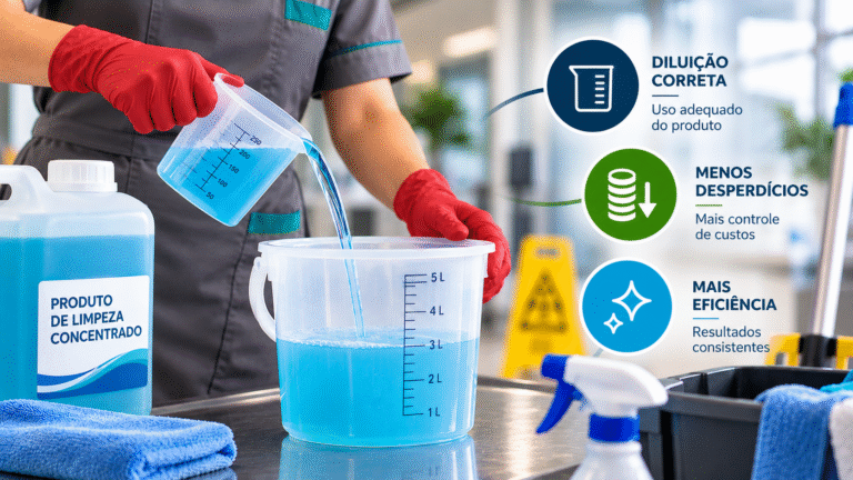 Diluição de produtos de limpeza: como evitar desperdícios